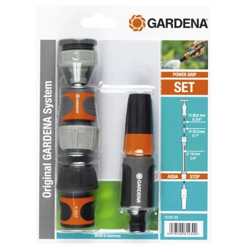 Gardena  Locsolópisztoly gyorscsatlakozóval és csapcsatlakozóval, 1"
