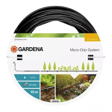 Gardena  Micro-drip csepegtetőcső, 4.6 mm,  15 m, csepegtető táv. 30 cm