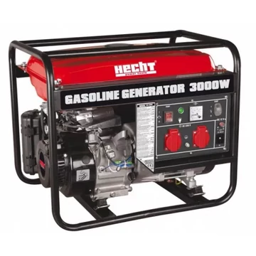 Hecht GG3300 Áramfejlesztő 3.0kW/230V, 12V/8.3A 4 ütemű