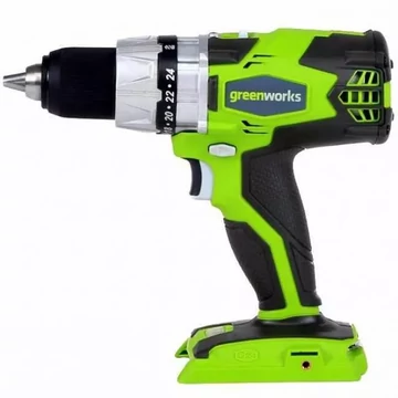 Greenworks GD24DD Fúró-csavarozó akkumulátoros 24V, 64 Nm, akku és töltő nélkül
