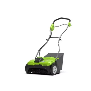 Greenworks G40DT35 Akkumulátoros,  gyűjtős gyepszellőztető 40 V, 35 cm, rugós tengely, akku-töltő nélk