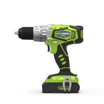 Greenworks G24CD Akkumulátoros ütvefúró-csavarozó 24V, 56 Nm, akku és töltő nélkül