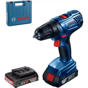 Bosch GSR-180 Li Fúró-csavarozó akkumulátoros 18V, 54 Nm, akku és töltővel