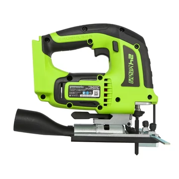 Greenworks GD24JS Akkumulátoros szúrófűrész 24V, fa: 100mm, fém: 8mm, dekopir, akku és töltő nélkül Greenworks GD24JS Akkumulátoros szúrófűrész 24V, fa: 100mm, fém: 8mm, dekopir, akku és töltő nélkül