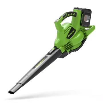 Greenworks GD24X2BV Akkumulátoros lombfúvó-szívó 48V, 312km/h, +gyűjtő, akku és töltő nélkül
