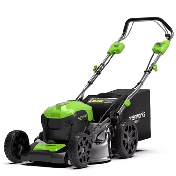 Greenworks GD40LM46SPK4 Akkumulátoros, fűgyűjtős, önjáró fűnyíró 40 V, 46 cm, akku- és töltővel