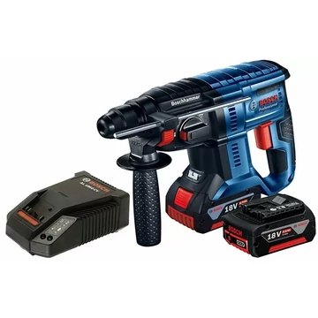Bosch GBH 180-Li Fúró-vésőkalapács akkumulátoros 18V, ütőerő 2 J, SDS PLUS, 2x4 Ah akku és töltő