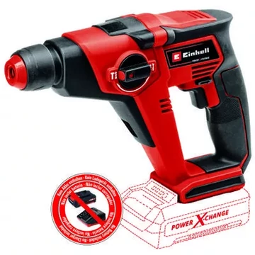 Einhell TE-HD 18/12 Li Fúró-vésőkalapács akkumulátoros 18V, ütőerő 1.3J, SDS Plus, akku&töltő nélkül