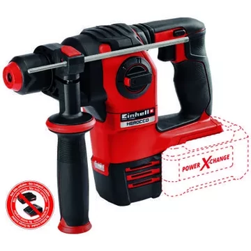 Einhell HEROCCO Fúró-vésőkalapács akkumulátoros 18V, ütőerő 2.2 J, SDS Plus, akku és töltő nélkül