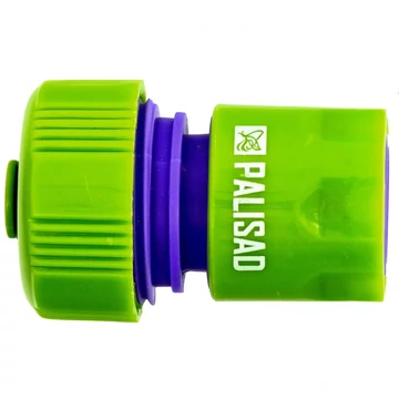 PALISAD  Gyorscsatlakozó 3/4" tömlőhöz, vízstoppos