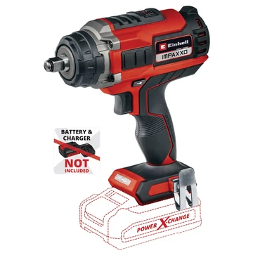 Einhell IMPAXXO 18/400 Akkumulátoros ütvecsavarozó 1/2"  3 nyomatékfokozat akku és töltő nélkül
