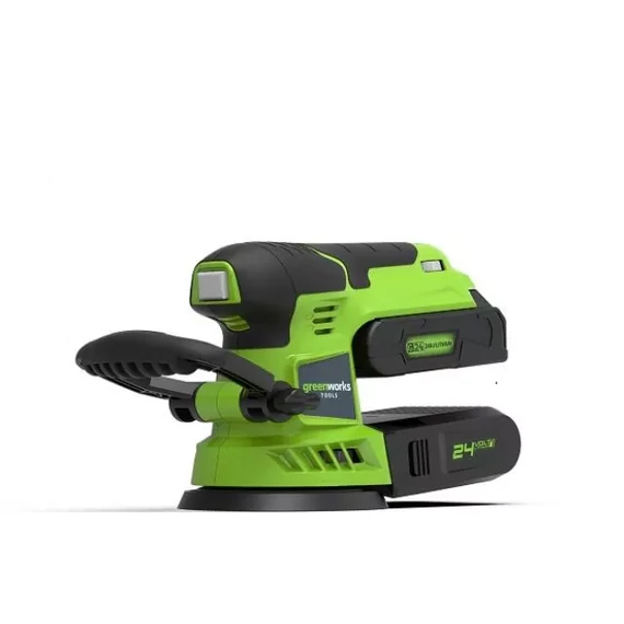 Greenworks G24ROS Akkumulátoros rezgőcsiszoló 24V, 125mm, excenteres, akku és töltő nélkül