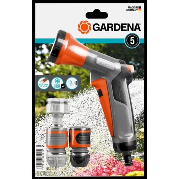 Gardena  Locsolópisztoly öntöző induló készlet, gyors csatlakozóval és csapcsatlakozóval, 5/8"