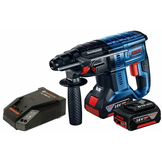 Bosch GBH 180-Li Fúró-vésőkalapács akkumulátoros 18V, ütőerő 2 J, SDS PLUS, 2x4 Ah akku és töltő
