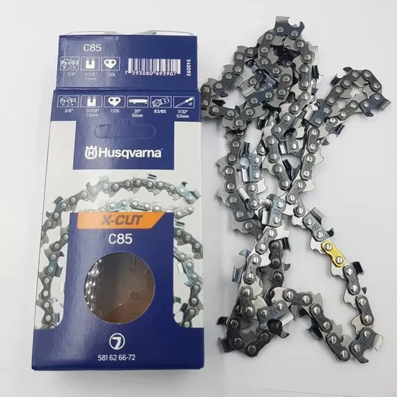 Husqvarna  Lánc 3/8-1.5mm 72szem, X-Cut, C85, sarkos
