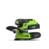 Kép 1/9 - Greenworks G24ROS Akkumulátoros rezgőcsiszoló 24V, 125mm, excenteres, akku és töltő nélkül