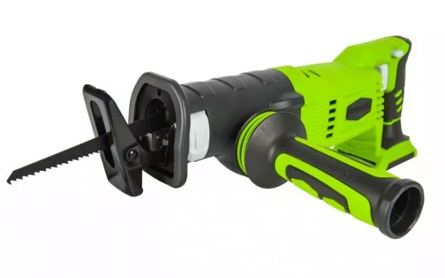 Greenworks G24RS Akkumulátoros orrfűrész 24V, vmélység fa: 180, fém: 20mm, akku-töltő nélkül