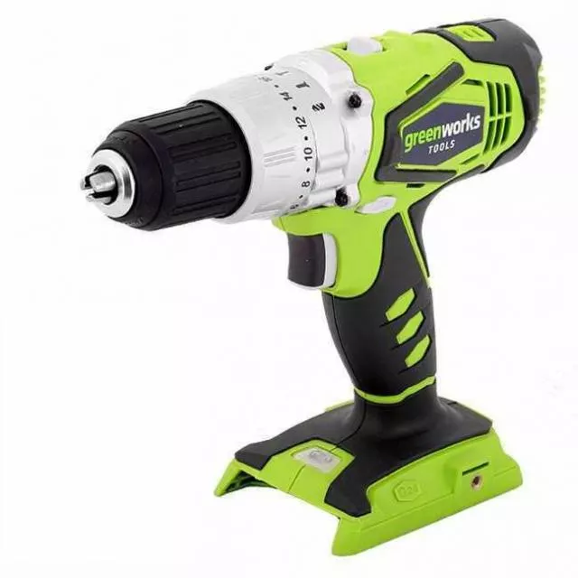 Greenworks G24CD Akkumulátoros ütvefúró-csavarozó 24V, 56 Nm, akku és töltő nélkül