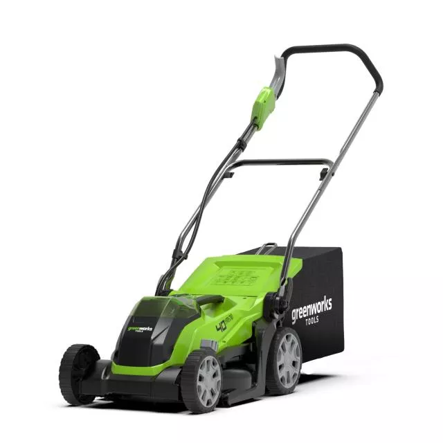 Greenworks G40LM35 Akkumulátoros fűgyűjtős fűnyíró 40 V, 35 cm,  akku- és töltő nélkül