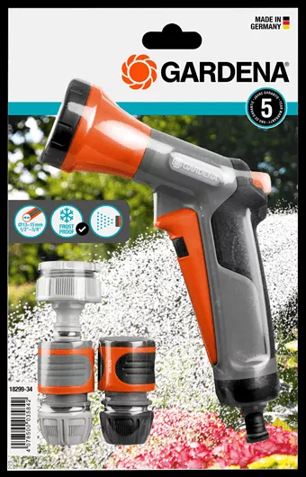Gardena  Locsolópisztoly öntöző induló készlet, gyors csatlakozóval és csapcsatlakozóval, 5/8