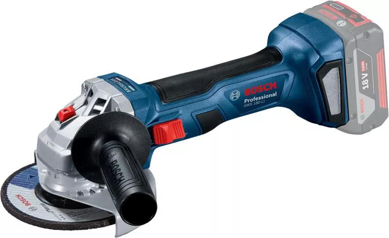 Bosch GWS 180-Li Akumulátoros srokcsiszoló 18V, 125mm, akku- és töltővel