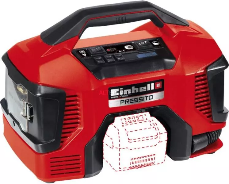 Einhell TE-AC 18/11 LiAC PRESSITO Kompresszor hibrid 230 V / 18 V, 11 bar, akku és töltő nélkül
